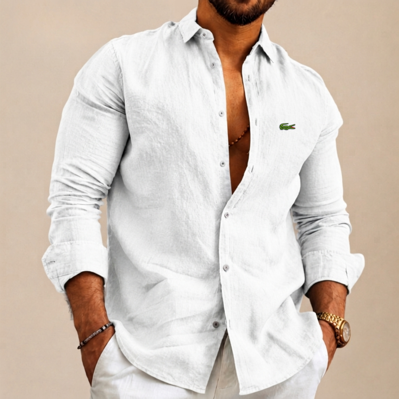 Button-Up Shirt with a Relaxed Fit - Clearance Sale
