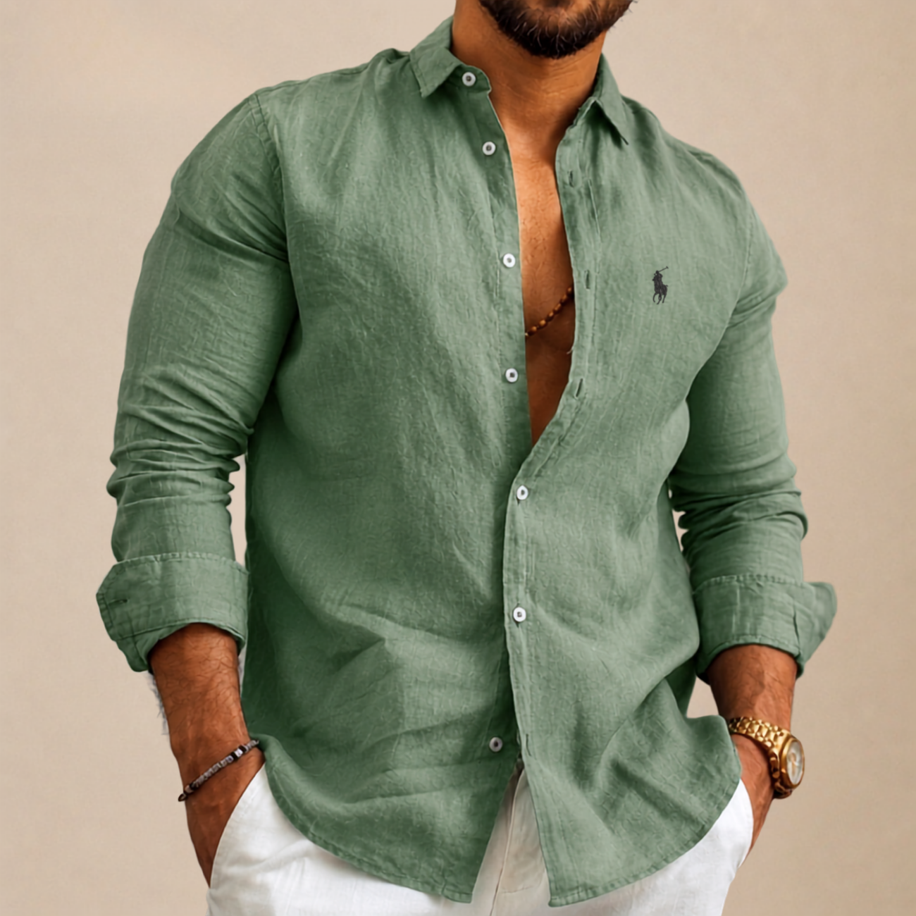 Relaxed Fit Button-Down Shirt || Clearance Sale