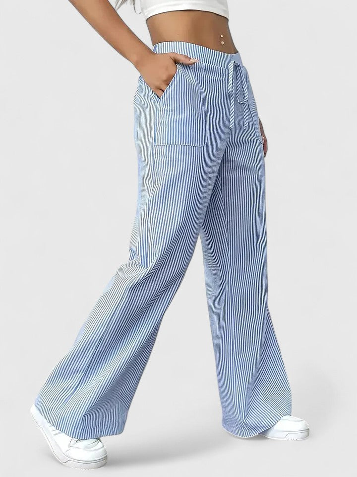 Dominique | Spacious and comfortable pants with elegant details