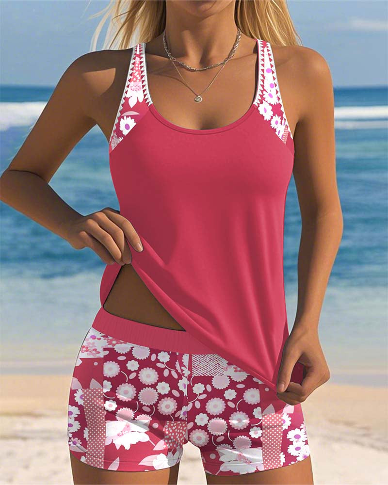 SABRINA | Two-Piece Swimsuit with Comfortable Fit and Floral Beach Style
