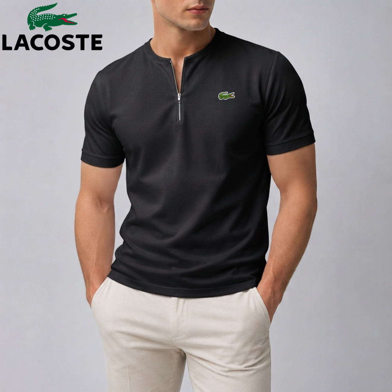 Quarter-Zip Henley || Clearance Sale