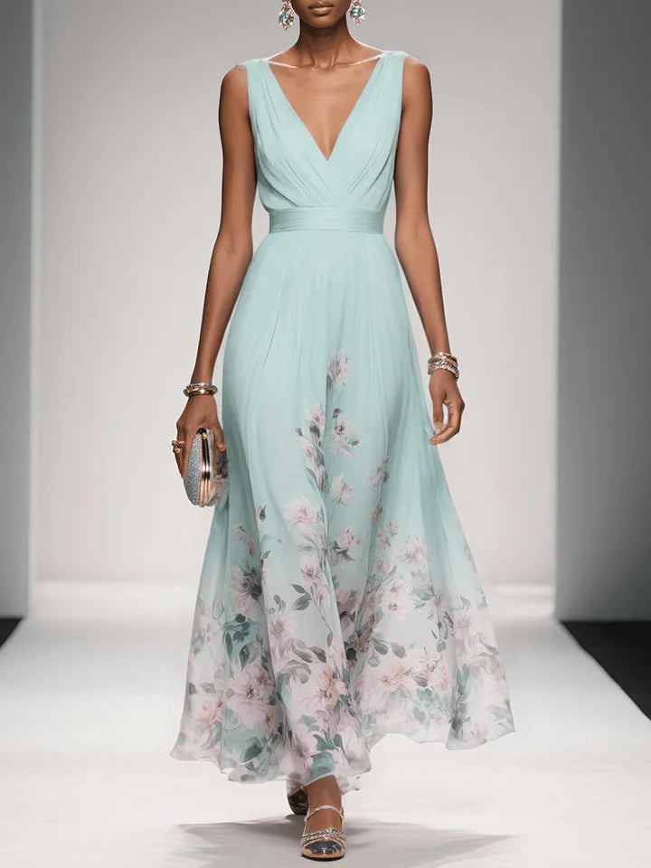 Harper | Floral V-Neck Maxi Dress