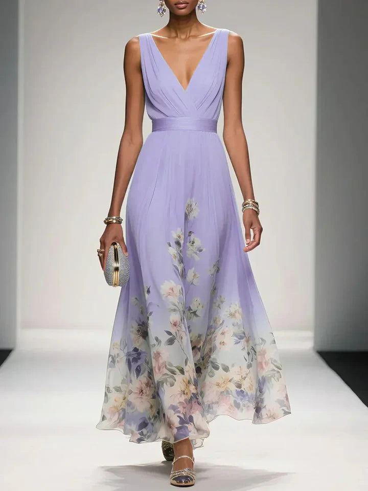 Harper | Floral V-Neck Maxi Dress