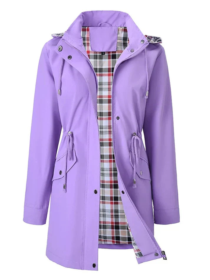 NOOR™ | Women's rain jacket with total protection and modern elegance for everyday use