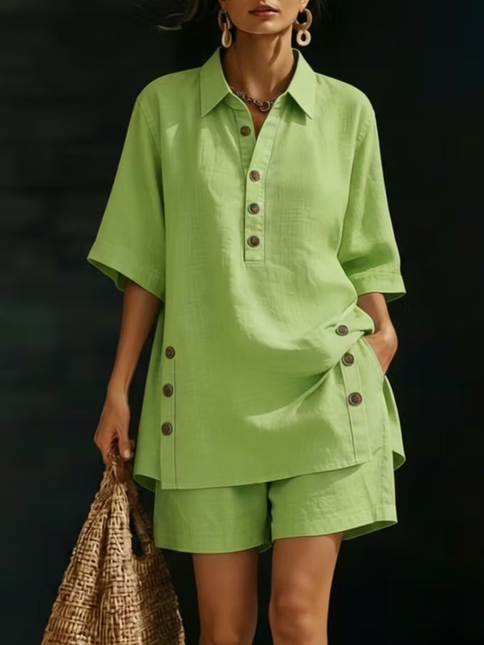 Charlotte™ Relaxed Linen Two-Piece Set