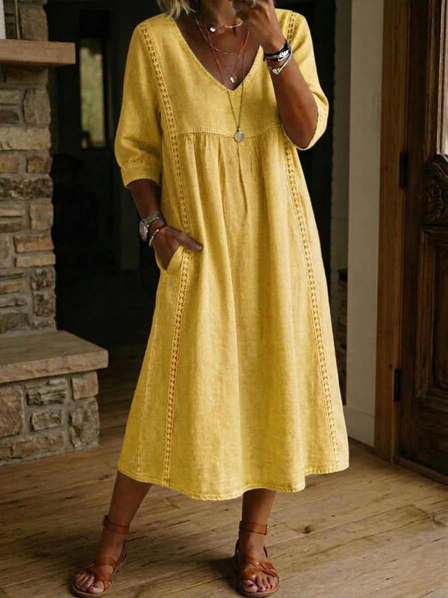 HAZEL | A-Line Midi Dress For Relaxed Summer Style