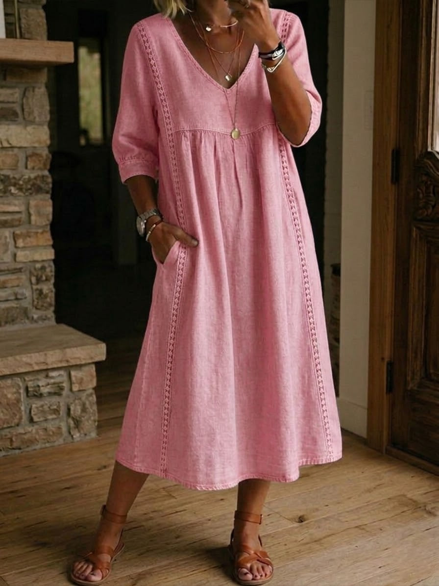 HAZEL | A-Line Midi Dress For Relaxed Summer Style
