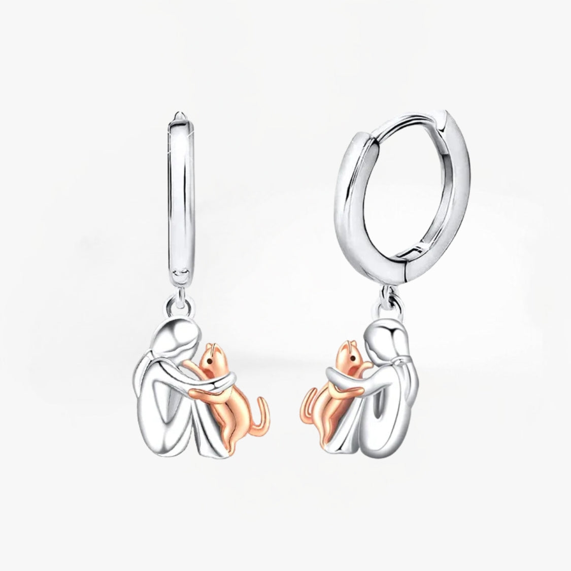 LadiVania™ | Earrings with Cat Icon (Round Closure)