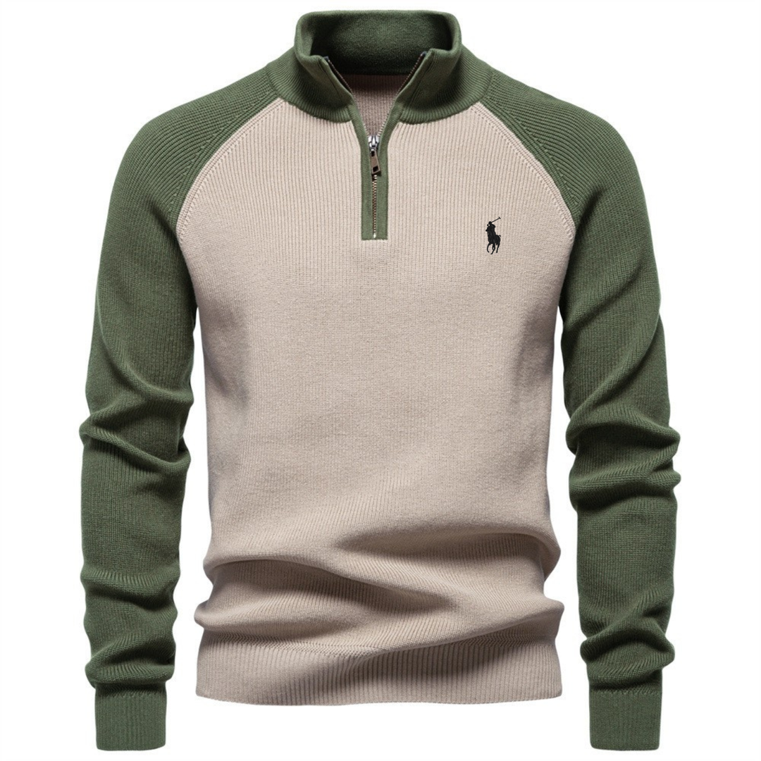 Men’s Premium Half-Zip Knit Sweater – Clearance Sale