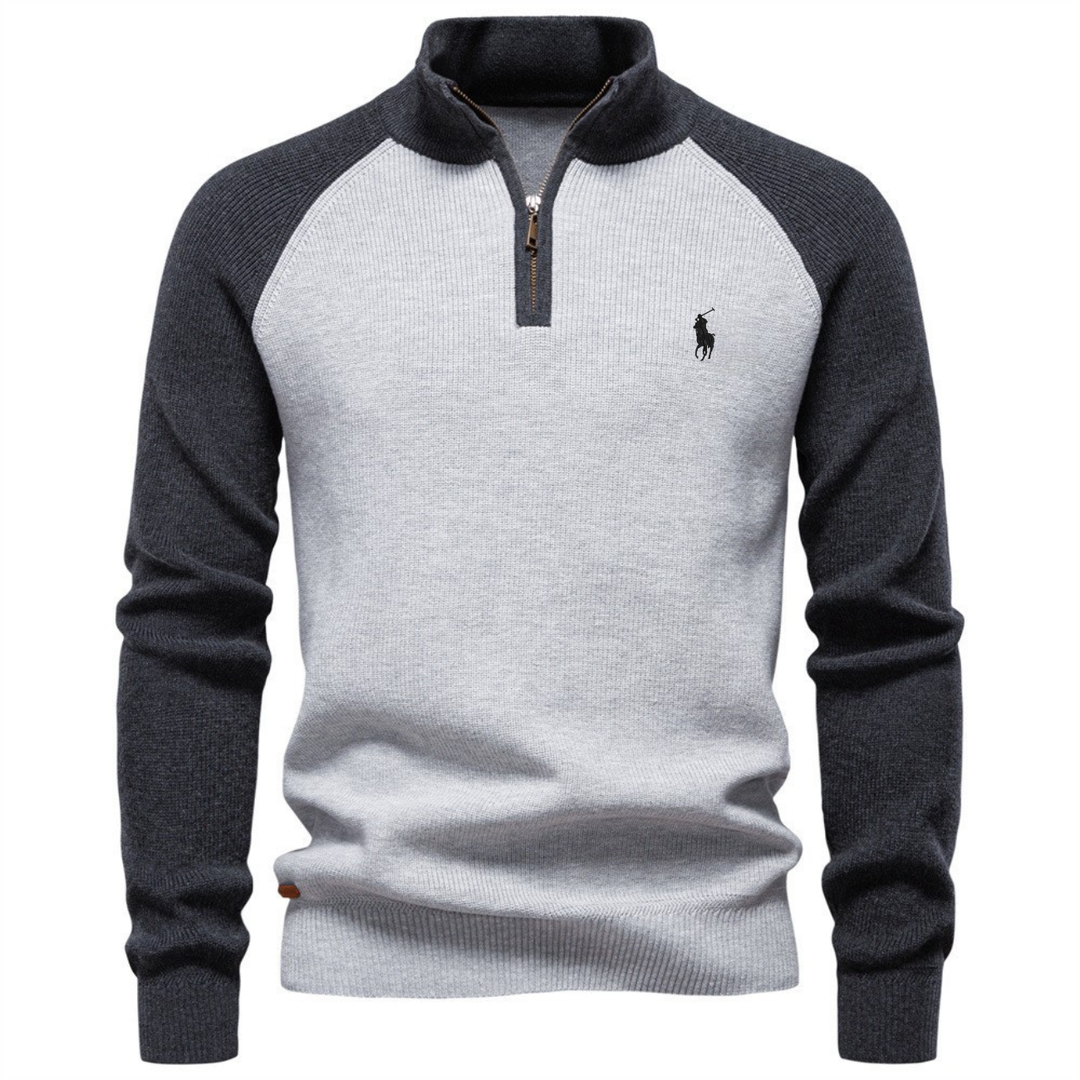 Men’s Premium Half-Zip Knit Sweater – Clearance Sale