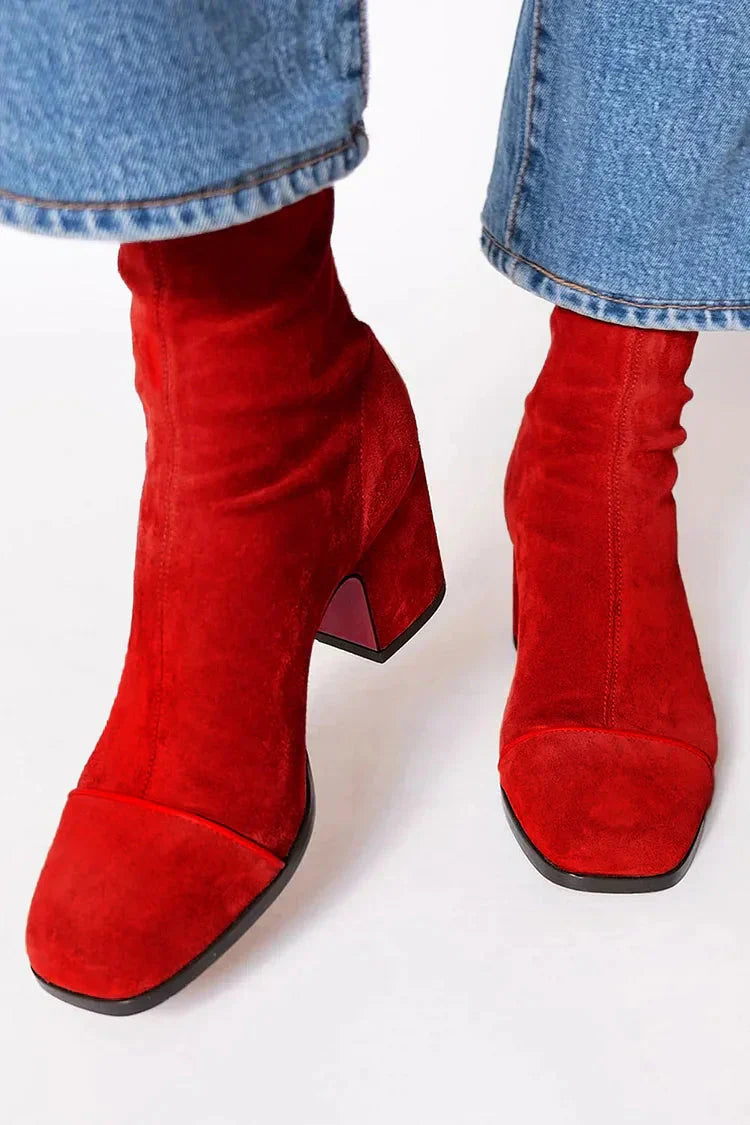 Classic Suede Ankle Boots - Clearance Sale