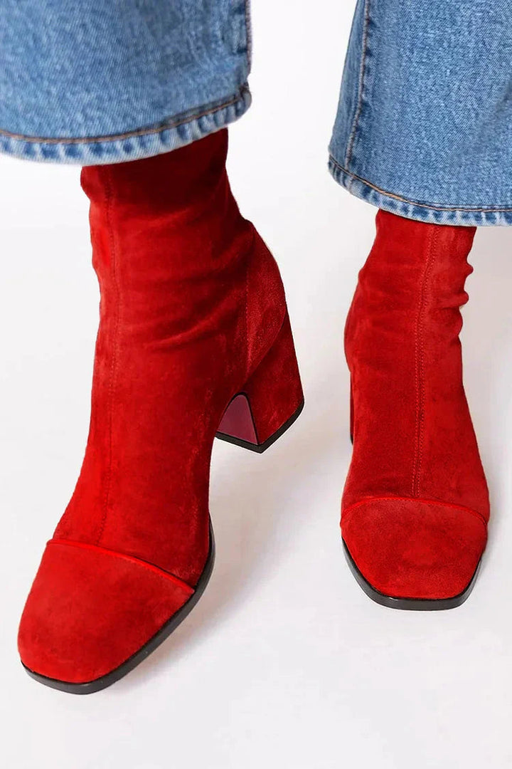 Classic Suede Ankle Boots - Clearance Sale