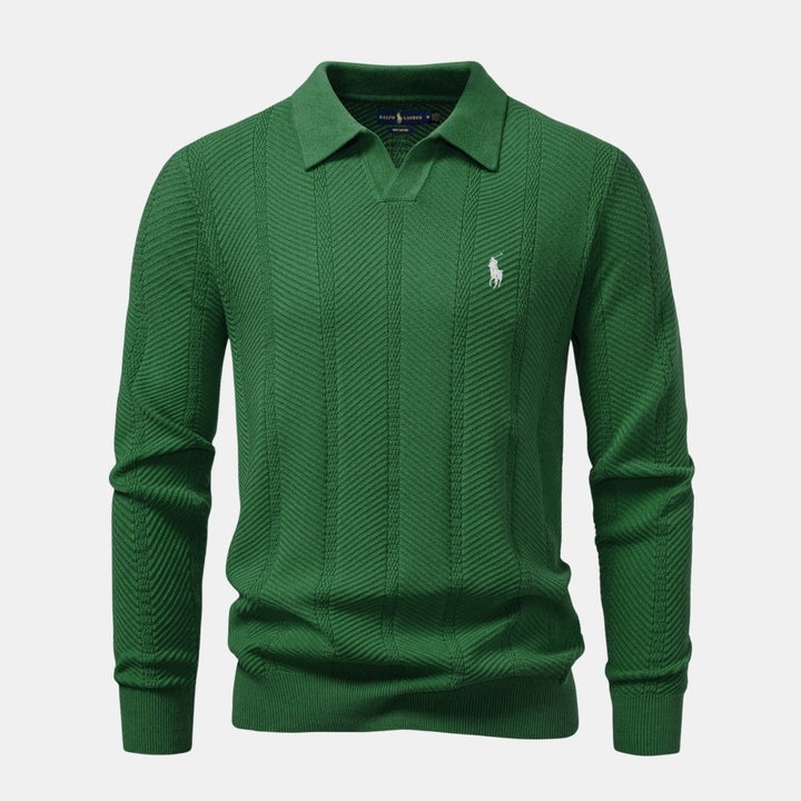 Knitted Polo Sweater - CLEARANCE SALE