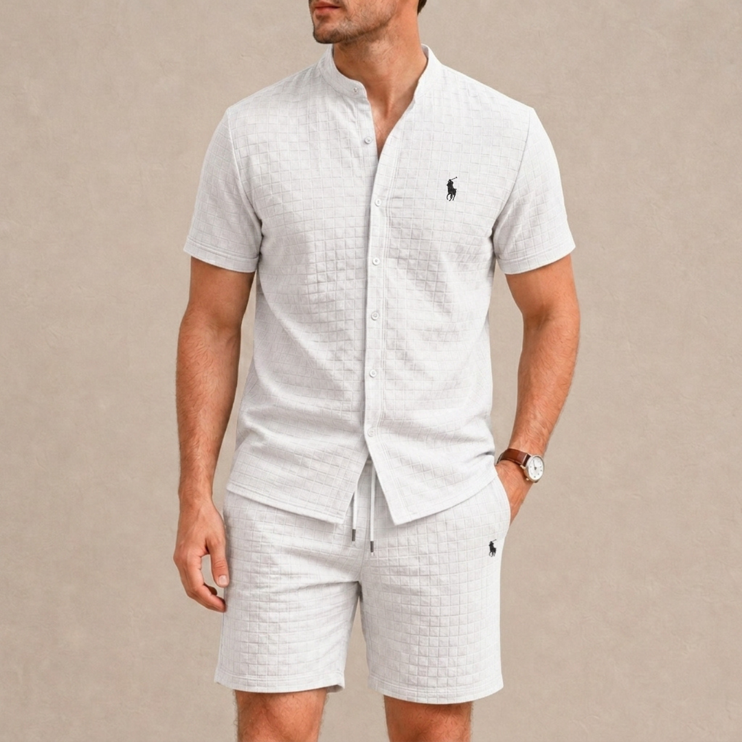 Mandarin Collar Summer Set - Clearance Sale