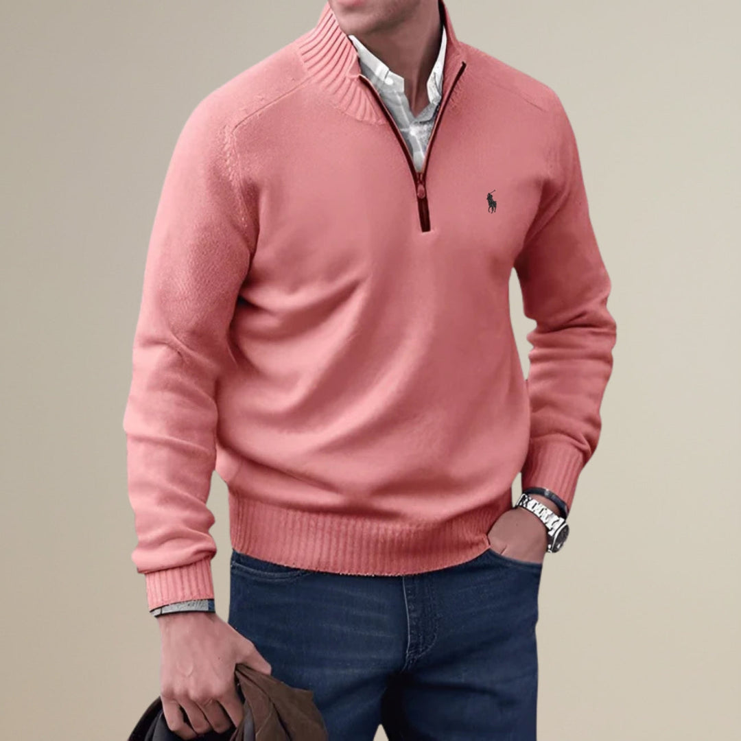 Knitted Half-Zip Sweater - Clearance Sale