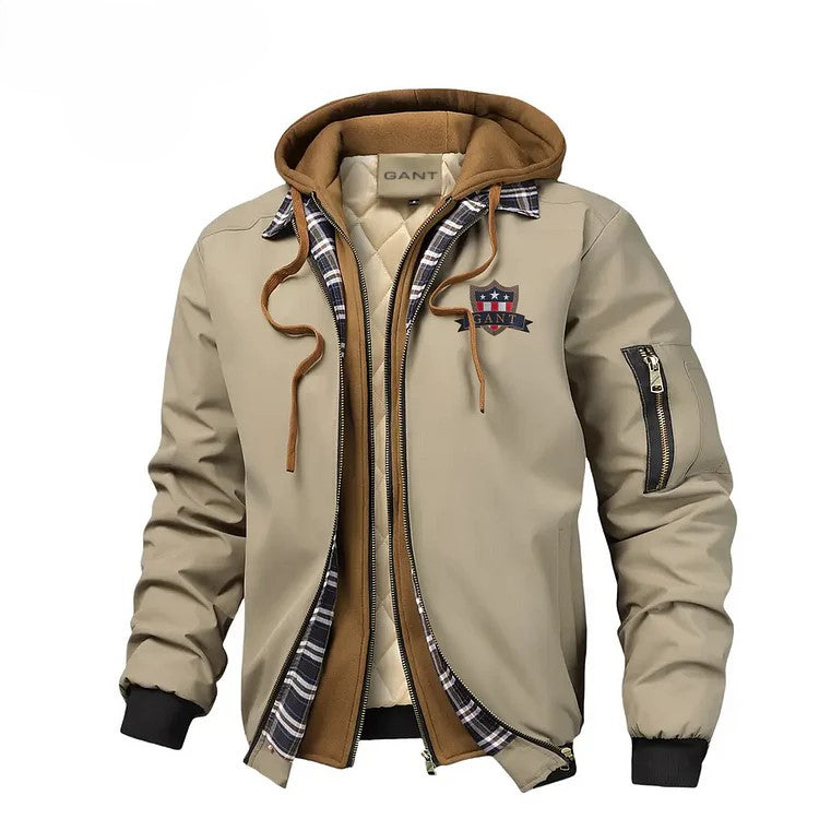 Stylish Bomber Jacket with Hoodie || Clearance Sale