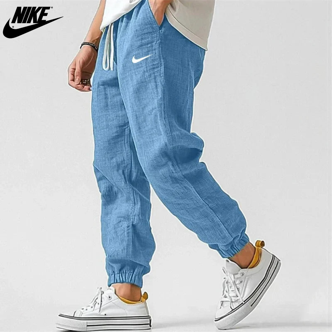 Relaxed Fit Linen Jogger Pants || Clearance Sale
