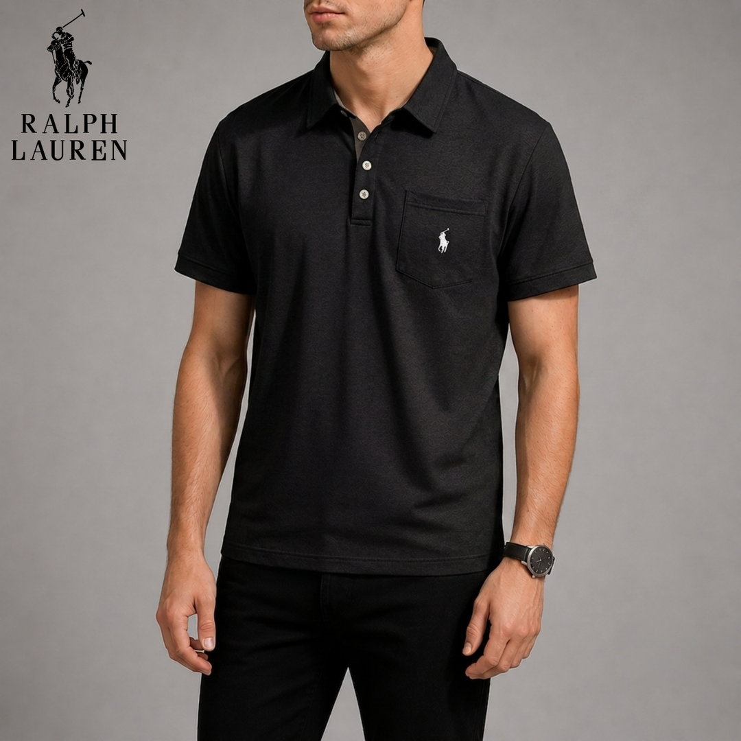 Textured Piqué Pocket Polo || Clearance Sale