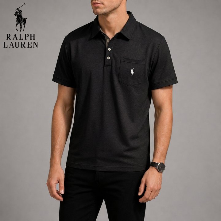 Textured Piqué Pocket Polo || Clearance Sale