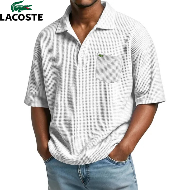 Textured Short-Sleeve Polo || Clearance Sale