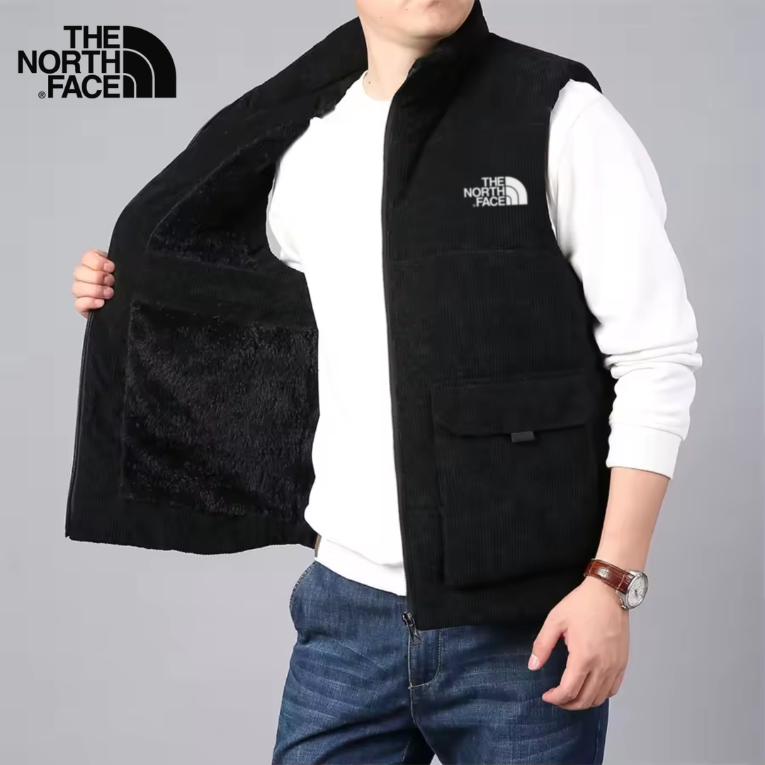 Corduroy Insulated Vest with Plush Lining - Clearance Sale