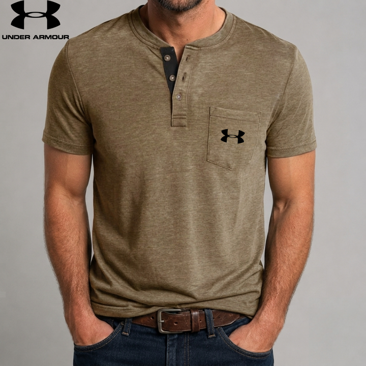 Premium Slub Knit Henley || Clearance Sale