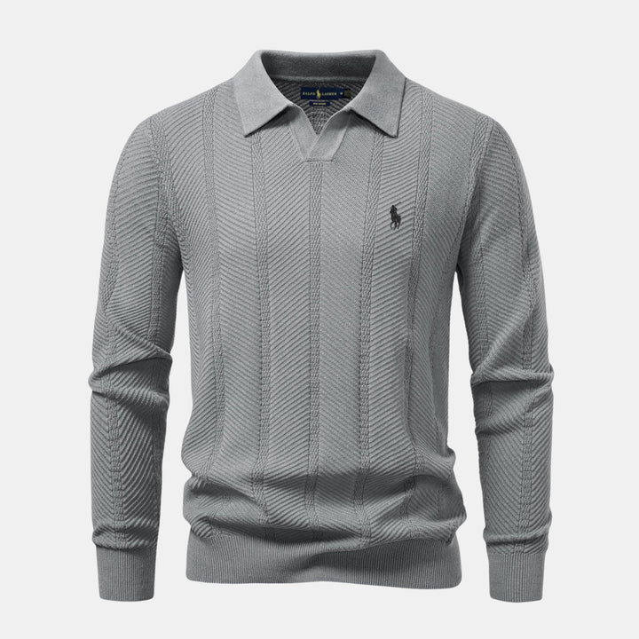 Knitted Polo Sweater - CLEARANCE SALE