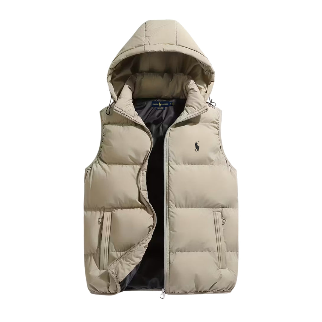 Padded vest with hood - Clearance Sale
