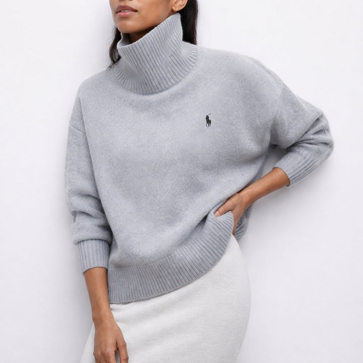 Soft Knitted Turtleneck Sweater || Clearance Sale