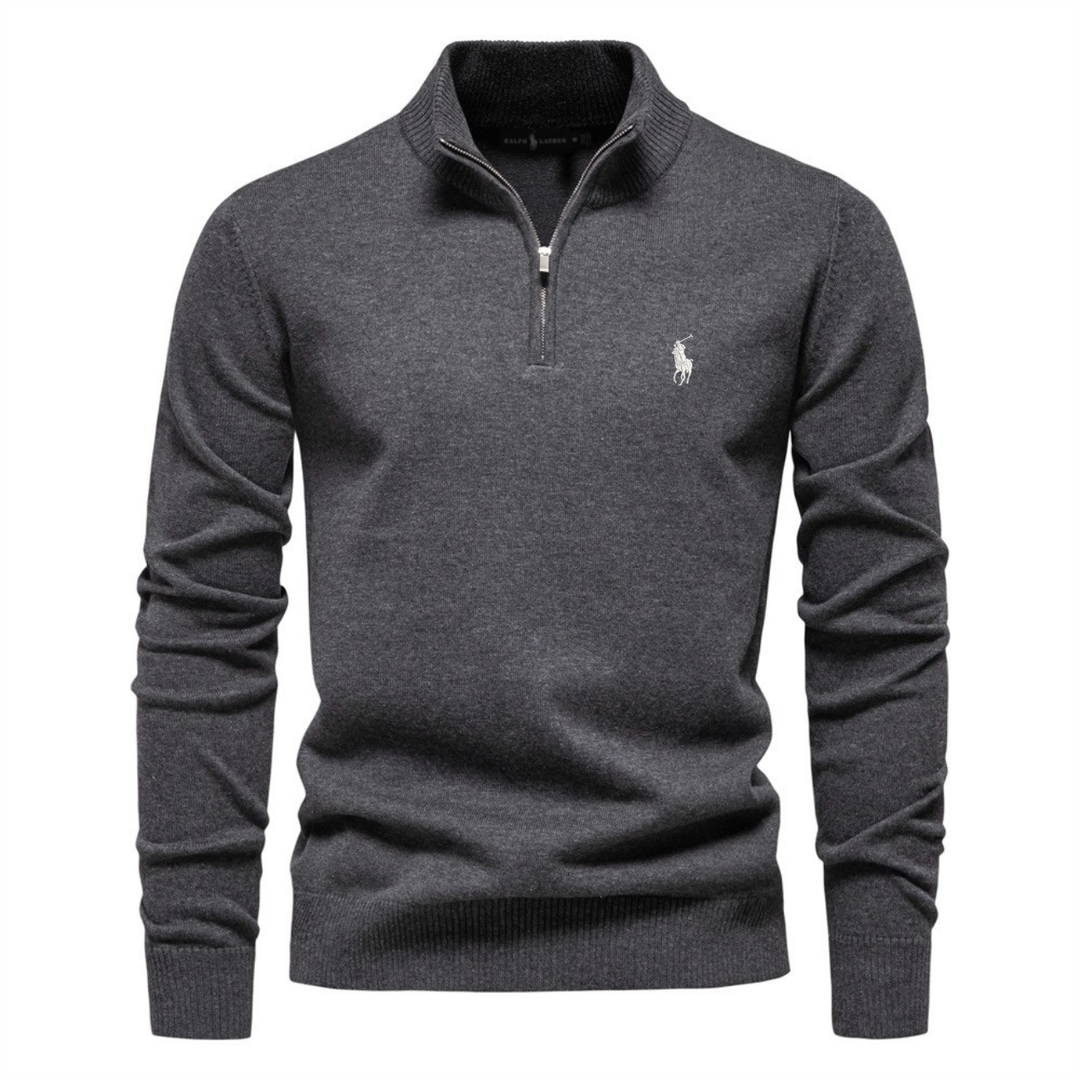 Premium Half-Zip Knit Sweater - Clearance Sale