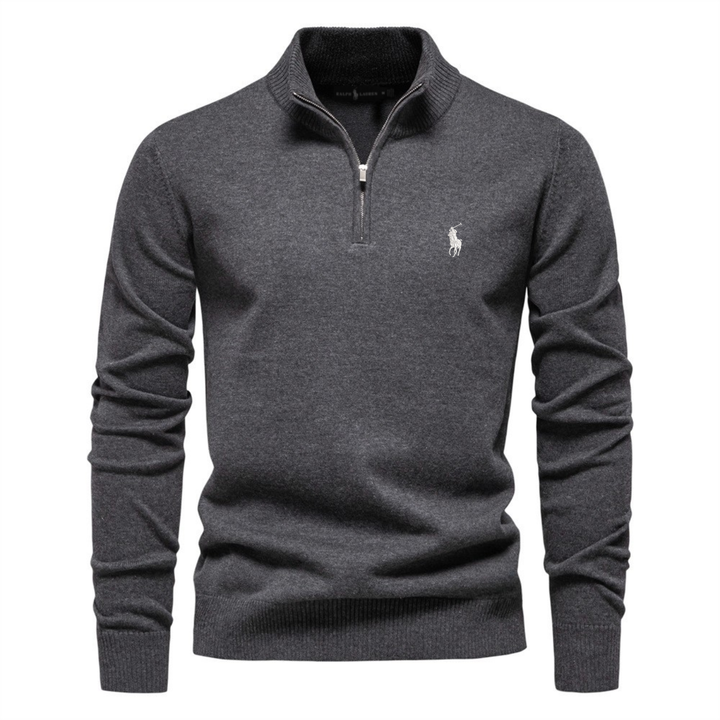 Premium Half-Zip Knit Sweater - Clearance Sale
