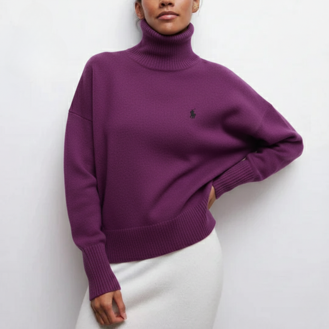 Soft Knitted Turtleneck Sweater || Clearance Sale