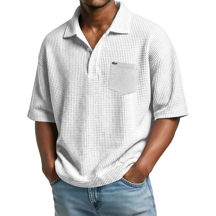 Textured Short-Sleeve Polo - Clearance Sale