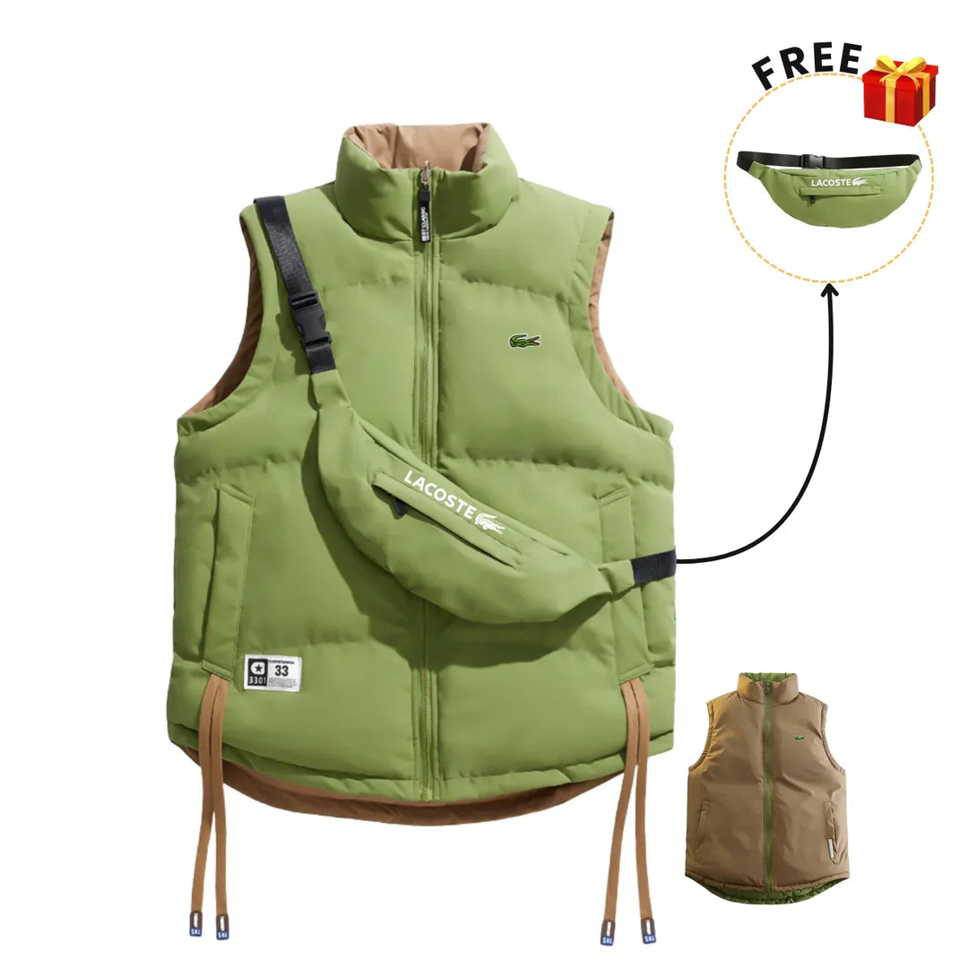 Reversible Insulated Vest with FREE Shoulder Bag || Clearance Sale