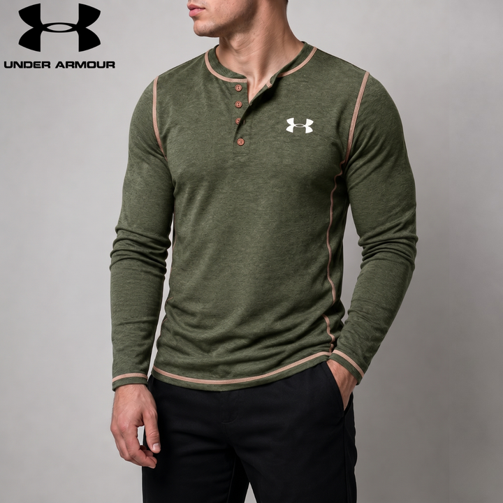 Long-Sleeve Henley || Clearance Sale