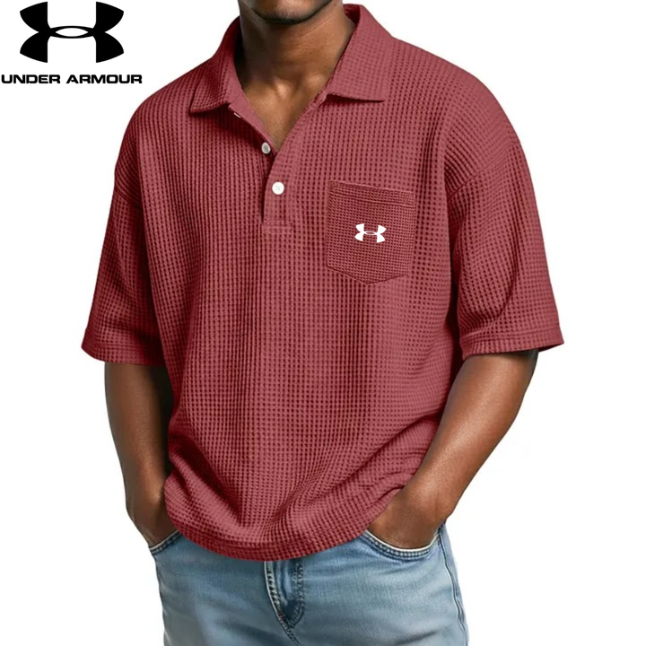 Textured Short-Sleeve Polo || Clearance Sale