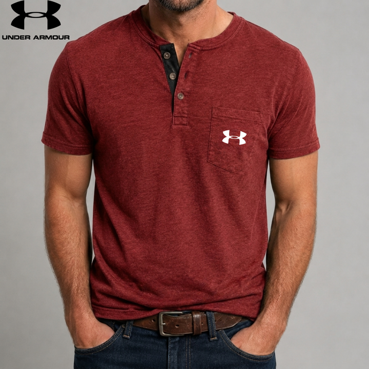 Premium Slub Knit Henley || Clearance Sale