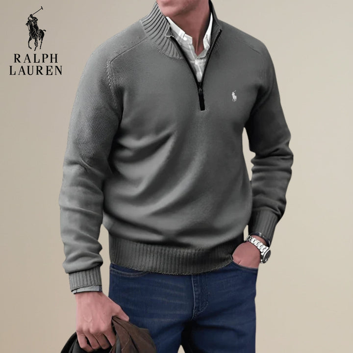 Knitted Half-Zip Sweater || Clearance Sale