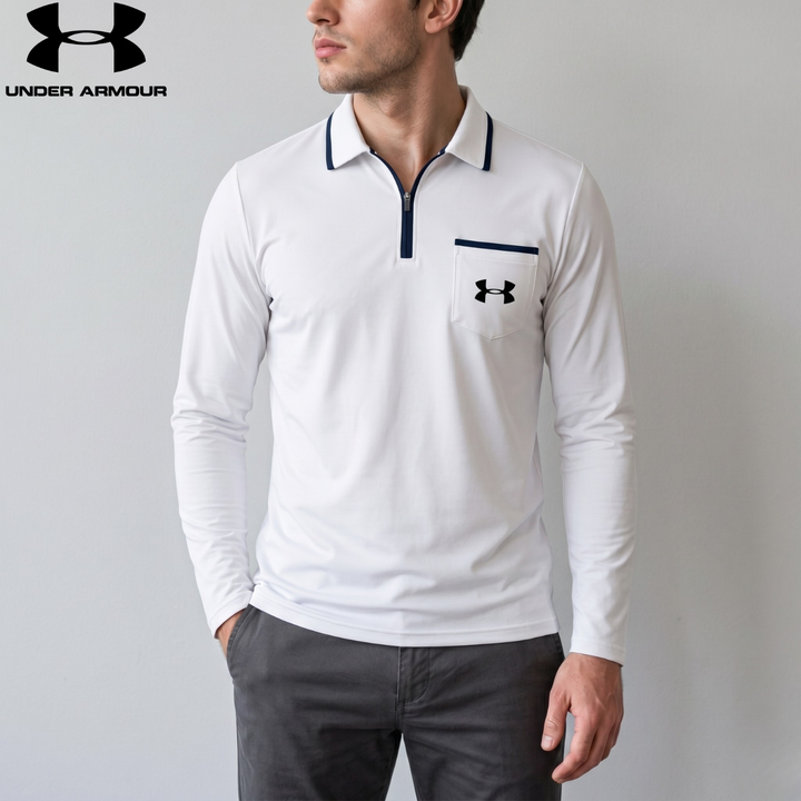 Quarter-Zip Full Sleeve Polo || Clearance Sale