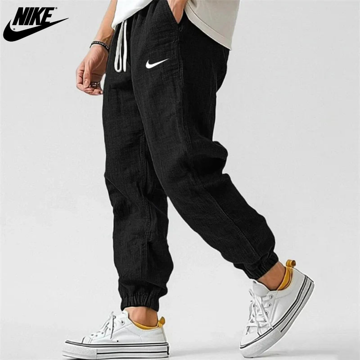 Relaxed Fit Linen Jogger Pants || Clearance Sale