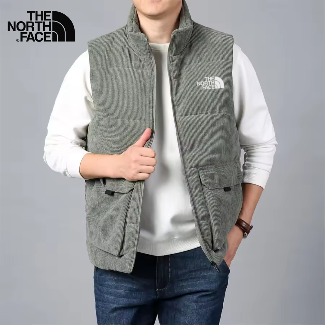 Corduroy Insulated Vest with Plush Lining - Clearance Sale