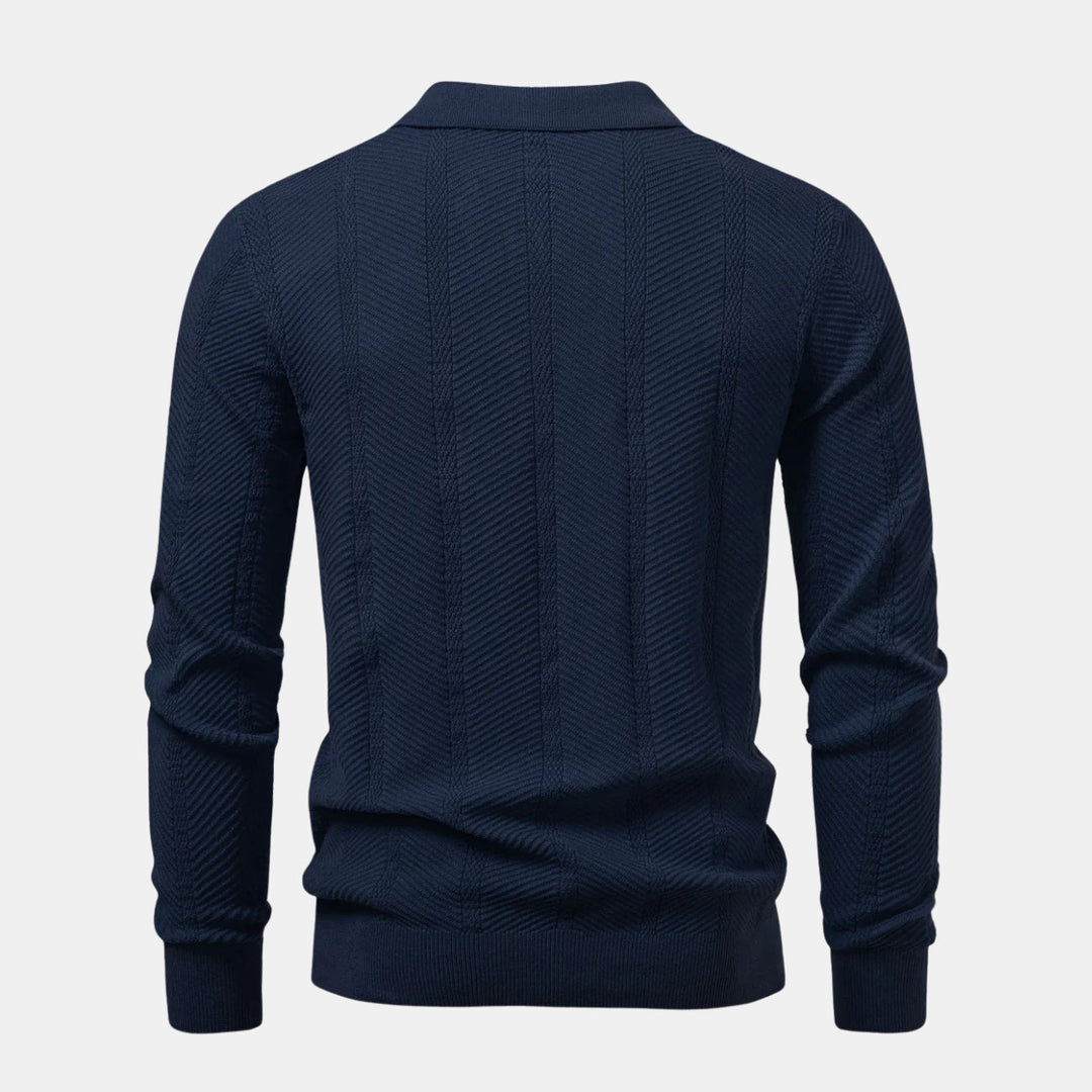 Knitted Polo Sweater - CLEARANCE SALE