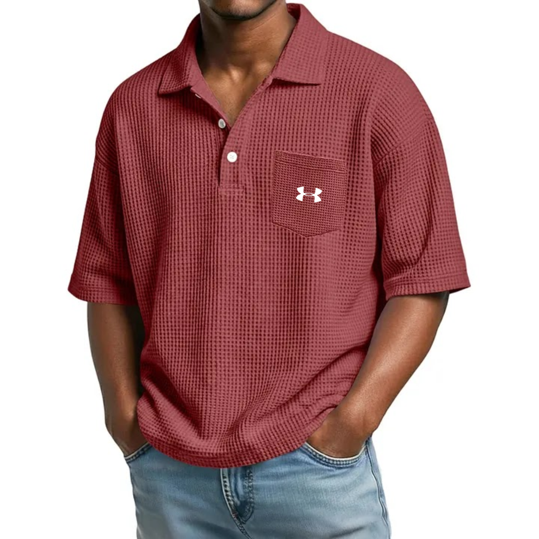 Textured Short-Sleeve Polo - Clearance Sale