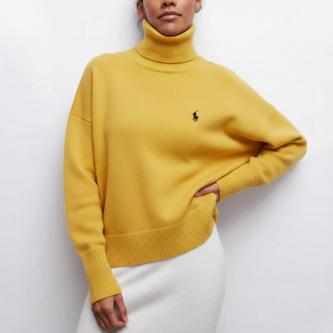 Soft Knitted Turtleneck Sweater || Clearance Sale