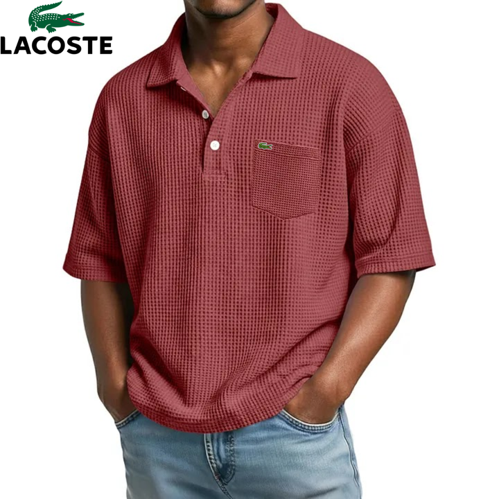 Textured Short-Sleeve Polo || Clearance Sale
