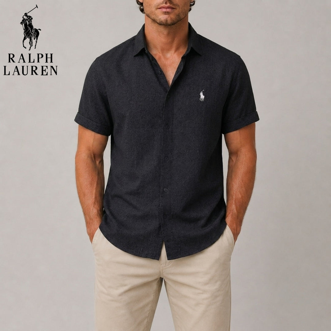 Textured Short Sleeve Shirt || Clearance Sale