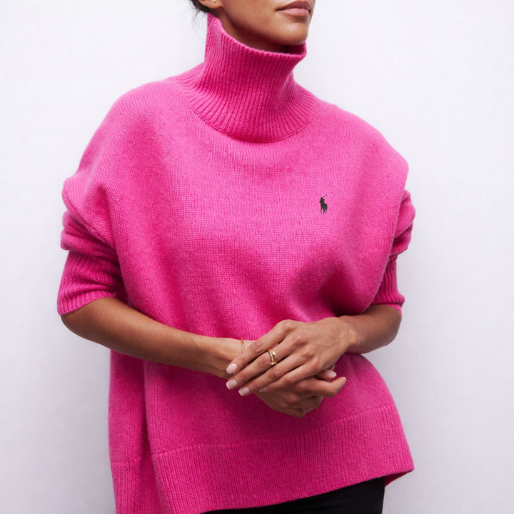 Soft Knitted Turtleneck Sweater || Clearance Sale