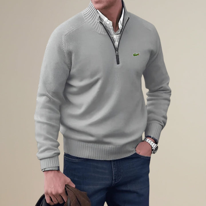 Knitted Half-Zip Sweater - Clearance Sale