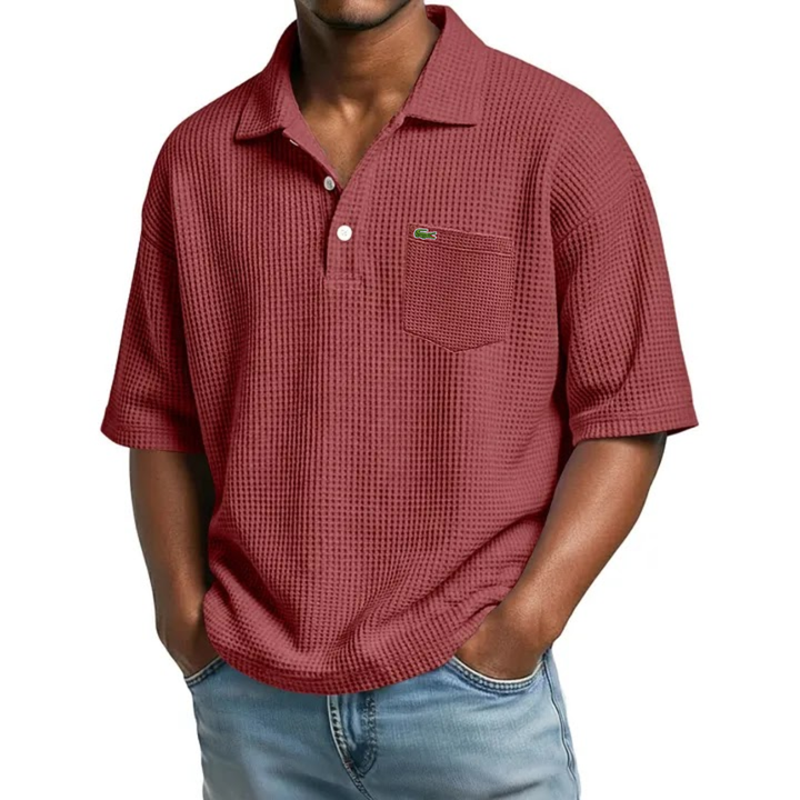 Textured Short-Sleeve Polo - Clearance Sale