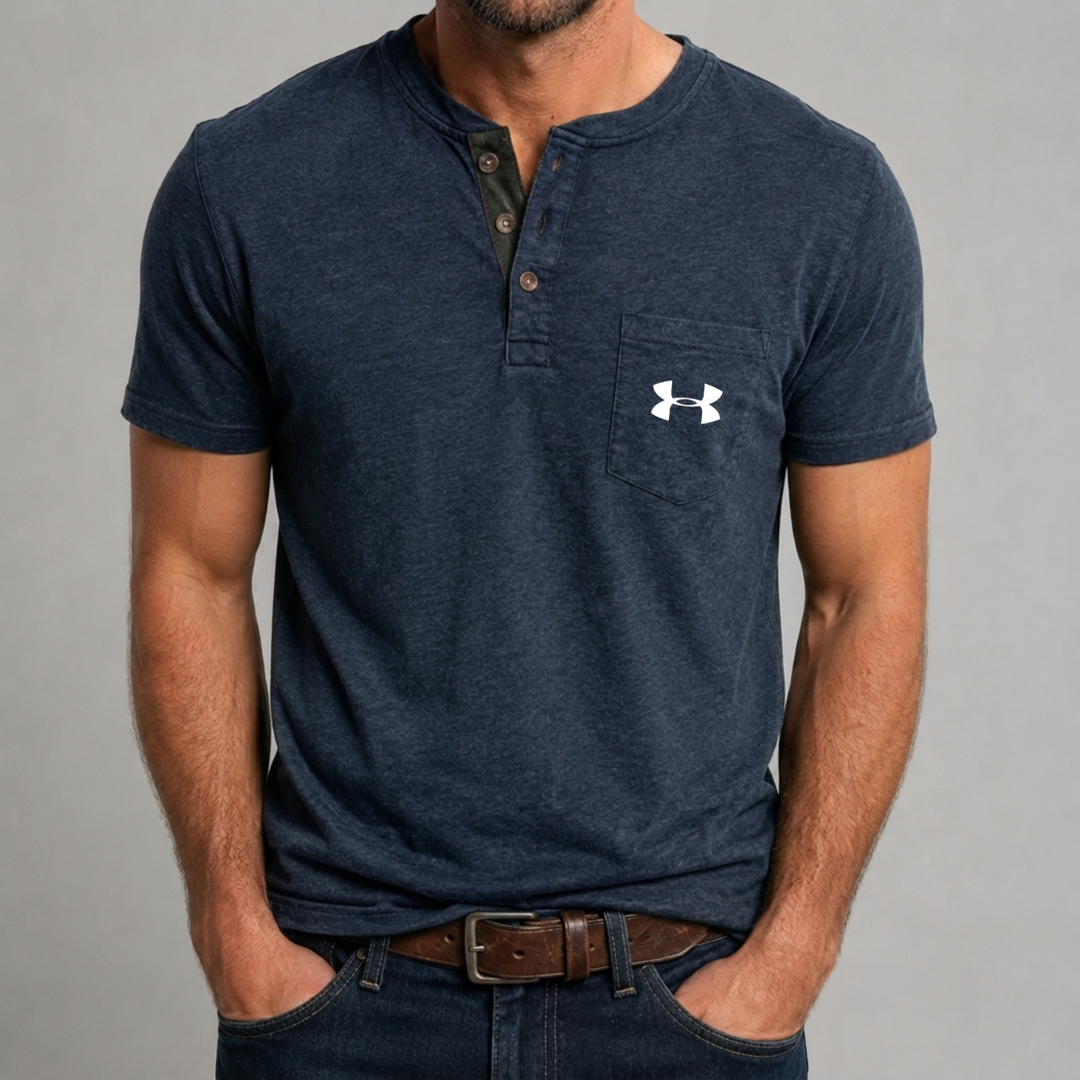 Premium Slub Knit Henley - Clearance Sale